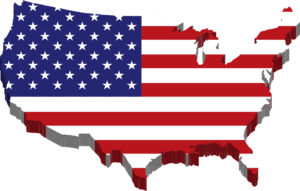 America Map Flag