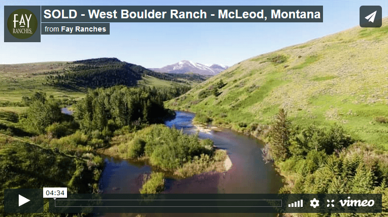 West Boulder Ranch – McLeod, Montana