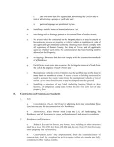 Declaration of Restrictive Covenants Hurst Place Subdivision