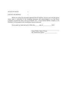 Declaration of Restrictive Covenants Hurst Place Subdivision