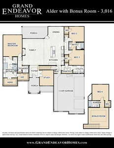 Alder with Bonus Room Brochure