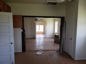 Kitchen to living room to bedroom Ranch House