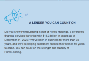A lender you can count on